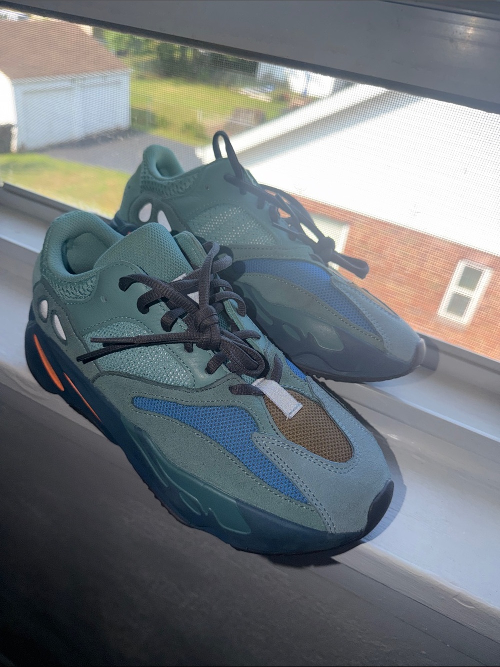 Yeezy Kids Sneakers in Teal and Blue - Picture 3 of 6